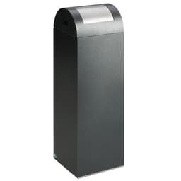 Poubelle de tri selectif 85 Gris anthracite trappe argent - Image principale