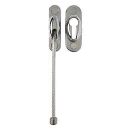 Entrebâilleur de porte à câble chromé - Image principale
