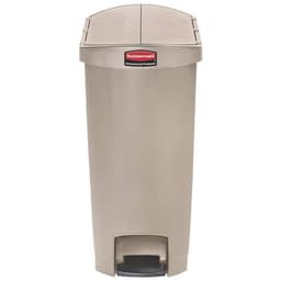 Poubelle agroalimentaire en plastique Rubbermaid - 50 L Beige - Image principale