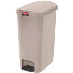Poubelle agroalimentaire en plastique Rubbermaid - 50 L Beige - Image 2