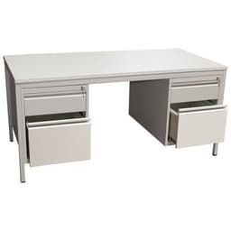 Bureau base Line 2 caisons 4 tiroirs 160x80 cm - Image 3
