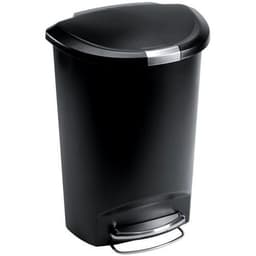 Poubelle à pédale en plastique demi-lune - 50 L - Image principale