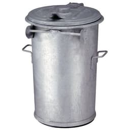 Poubelle d'appoint en acier galvanisé - 110 L - Image principale