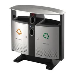 Poubelle d'extérieur Design  piles et tri sélectif - 2 X 39 L - Image principale