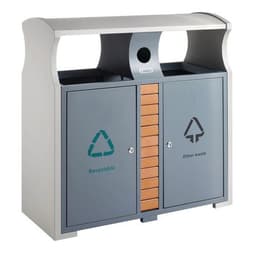 Poubelle d'extérieur tri sélectif-piles 2x39L - Image principale