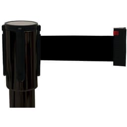 Poteau noir sangle noir 5m base emboîtable noir - Image 2