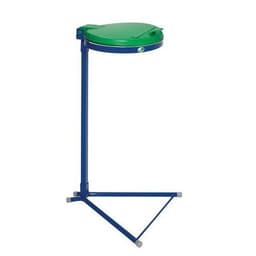 Support sac-poubelle standard bleu avec couvercle - 120 L - Image 5