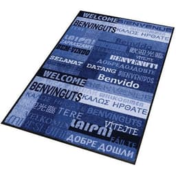 Tapis d'entrée décoratif NewWelcome Bleu 900x1200x6mm - Image principale