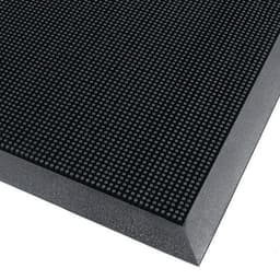 Tapis d'entrée extérieur en caoutchouc à picots flexibles 90x180 Noir - Image principale