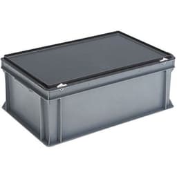 Bacs à couvercle RAKO gris - 600x400mm - 30 à 90 L - Image 2