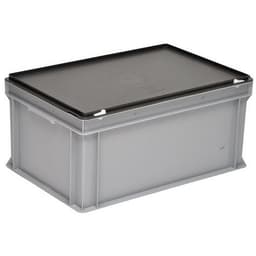 Bacs à couvercle RAKO gris - 600x400mm - 14 à 53 L - Image 2