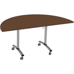 Table demi-lune plateau mélaminé pivotant Axe - Manutan Expert - Image 8