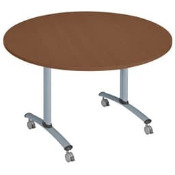 Table ronde plateau mélaminé pivotant Axe - Manutan Expert - Image 8