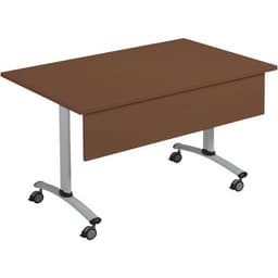 Table rectangulaire mélaminé avec voile de fond pivotant Axe Manutan Expert - Image 18