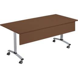 Table rectangulaire mélaminé avec voile de fond pivotant Axe Manutan Expert - Image 15