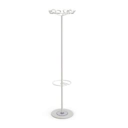 Portemanteau Kobé avec porte parapluie, Coloris : Blanc - Image principale