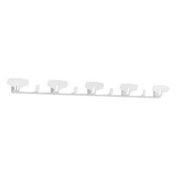 Portemanteau mural Yin 5 patères Acier Blanc - Image principale