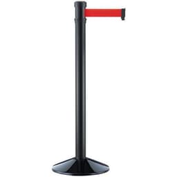 Poteau noir à sangle - 2 m - Aluminium - Manutan Expert - Image principale