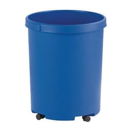 Corbeille à papier ronde - 50 L, Coloris : Bleu - Image 3
