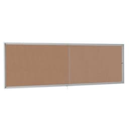 Vitrine intérieur av portes couliss. Liège H 68 cm x L 160 cm Gris - Image principale
