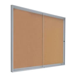 Vitrine intérieur avec portes coulissantes Liège H 68 cm x L 50 cm Gris - Image principale