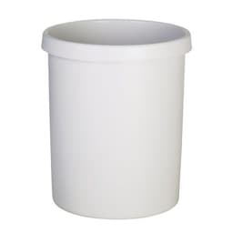 Corbeille ronde à papier en plastique - 30 L Gris - Image principale