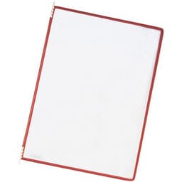 Lot de 5 Pochettes à pivot Tarifold - Housse double - A4 - Rouge - Image principale