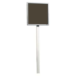 Support à sceller pour vitrine affichage extérieur avec porte battante - Image principale
