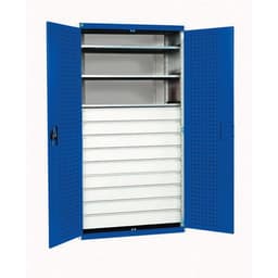 Armoire d'atelier à tiroirs Bott SMF - 9 tiroirs 3 tablettes L1050xP650xH2000mm - Bott - Image principale