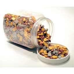Pot de 1kg mosaïques antiques taille 1 cm couleurs métallisées assorties - Image principale