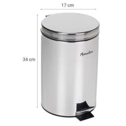 Poubelle sanitaire Inox à pédale Manutan - Manutan Expert - Image 6