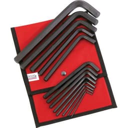 Trousse de clés mâles coudées courtes 6 pans en mm - Image principale