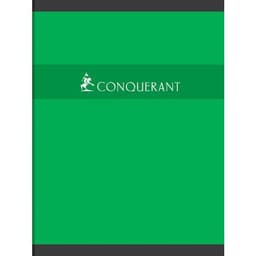 CONQUERANT Cahier 24x32cm Uni 96 Pages Agrafées Couverture Carte Coloris Assortis - Image 5