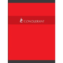 CONQUERANT Cahier 24x32cm Uni 96 Pages Agrafées Couverture Carte Coloris Assortis - Image 3