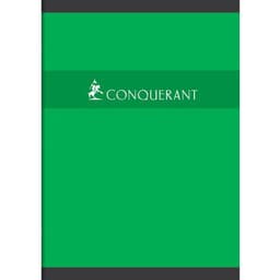 CONQUERANT Cahier A4 Petits Carreaux 5mm 192 Pages Agrafées Couverture Carte Coloris Assortis - Image 4