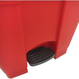 Poubelle plastique agroalimentaire 45 L rouge - Image 3