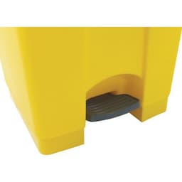 Poubelle plastique agroalimentaire 70 L jaune - Image 4