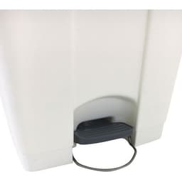Poubelle plastique agroalimentaire 70 L blanc - Image 2
