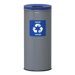 Poubelle métallique Prestige EKO recyclage papier 45 L - Image principale