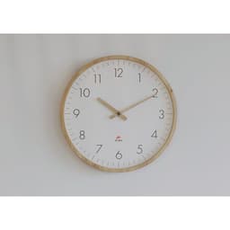 Horloge murale en bois TREE Verre Bois clair Fond blanc - Image 7