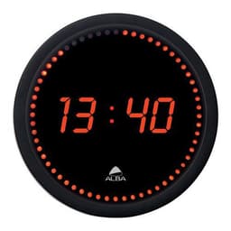 Horloge murale ronde LED  Rouge /Noir - Image principale