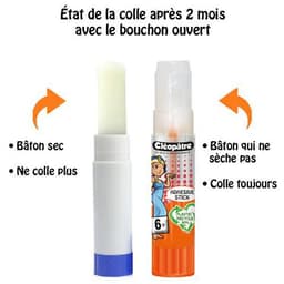 Bâton colle transparente 21 g Cléostik - Image 5
