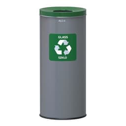 Poubelle métallique Prestige EKO recyclage verre 45 L - Image principale