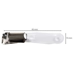 Clip métallique pour badge - Manutan (Lot de 25) - Image 3