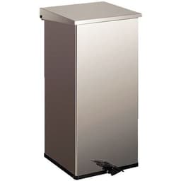 Poubelle à pédale industrielle résistant au feu - 55 L, Coloris : Gris - Image principale