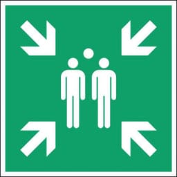 Panneau Point de rassemblement Rigide 200 x 200 mm - Image principale