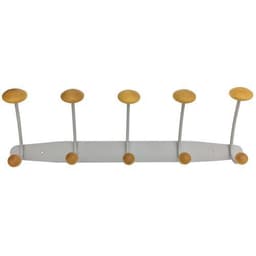 Portemanteau métal et bois, Largeur : 51 cm - Image principale