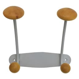 Portemanteau métal et bois, Largeur : 21 cm - Image principale
