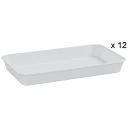 Lot de 12 Plat HIPS 35 cm HIPS Blanc cassé - Image 2
