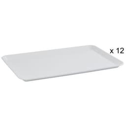 Lot de 12 Plateau HIPS 36 cm HIPS Blanc - Image 2